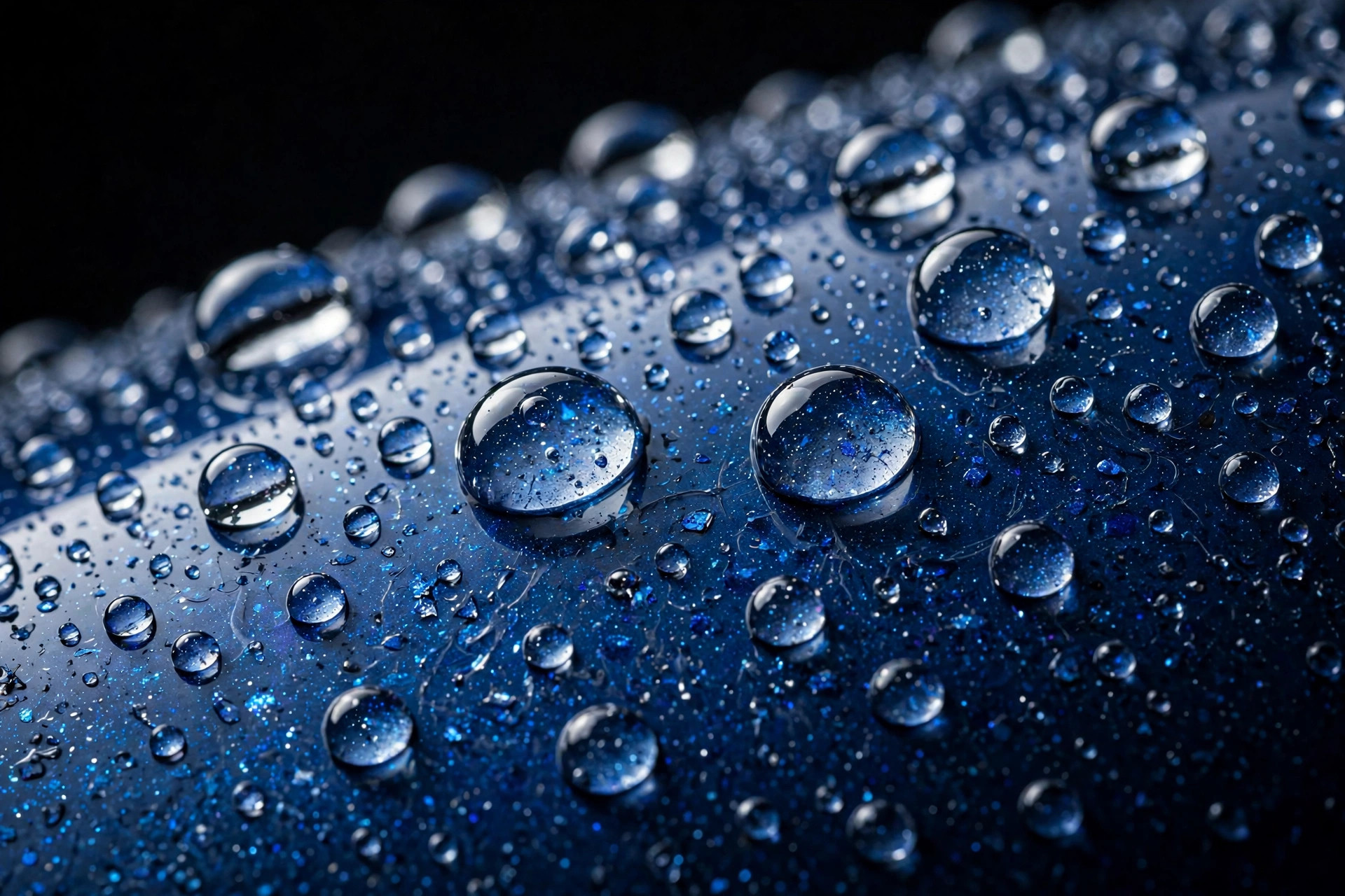 Ceramic coating water beading
